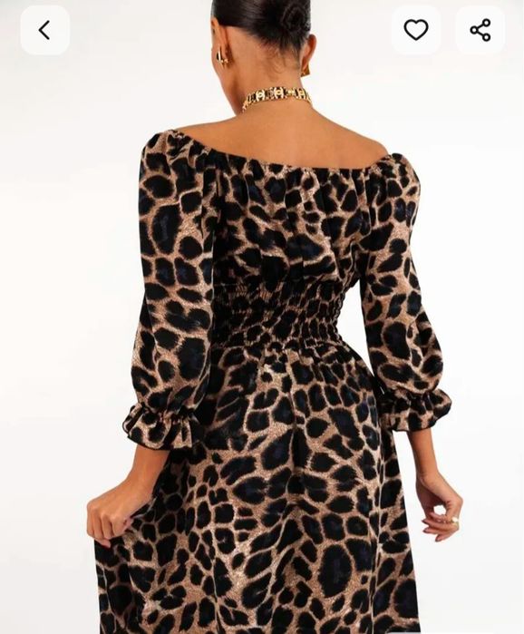 Платье женское , леопардовое.