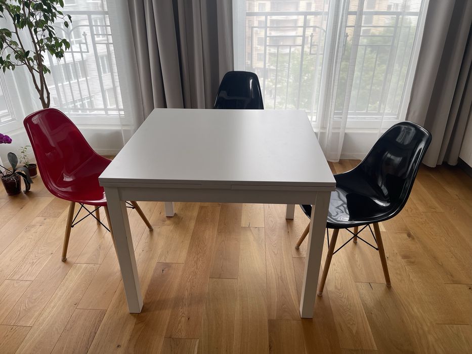 Маса за хранене Ikea разрегателна 90/129/168 x 90 см