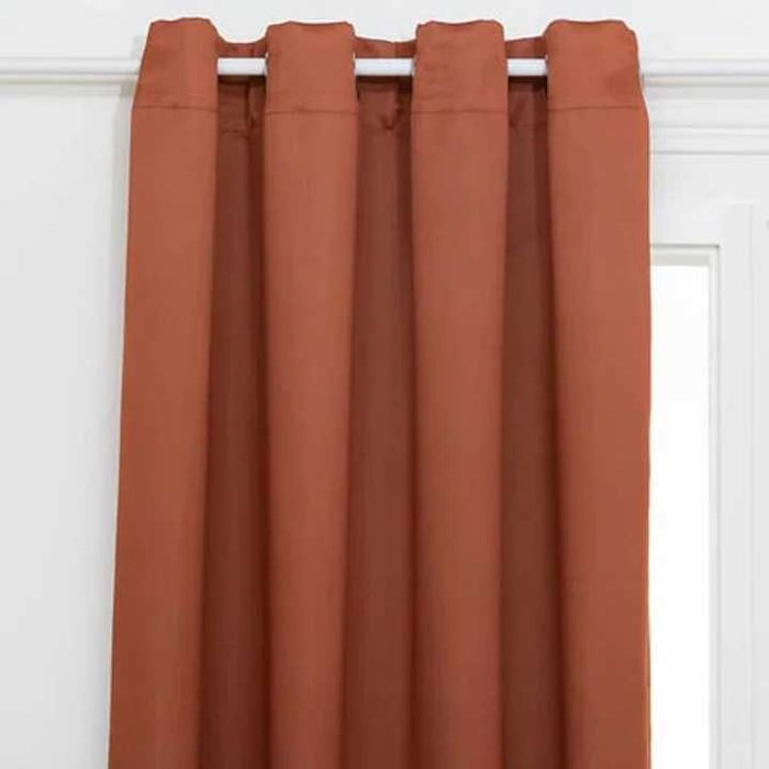 Perdea opaca Terra, teracota, 140x260cm