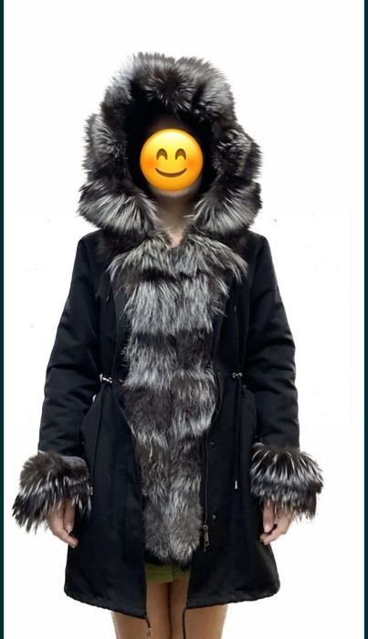 Парка натуралка размер М