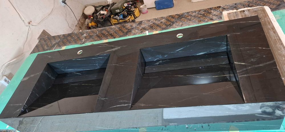 Дизайнерска мивка от гранитогрес Мивка по поръчка