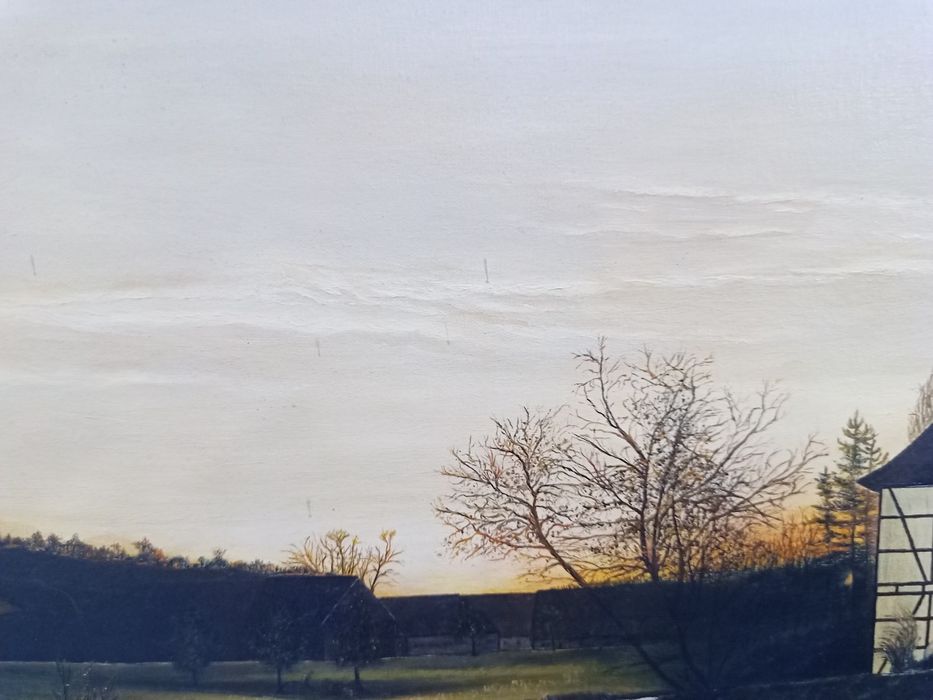 Пейзаж маслени бои върху платно