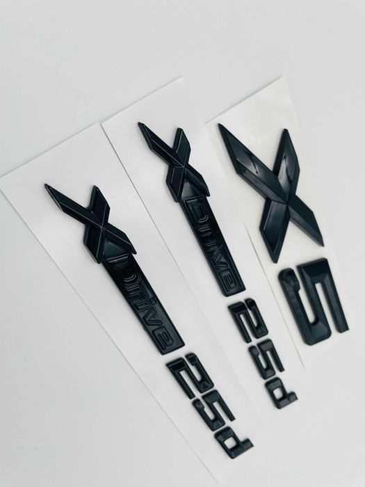 Set embleme compatibile BMW X5 x-drive 25d negru