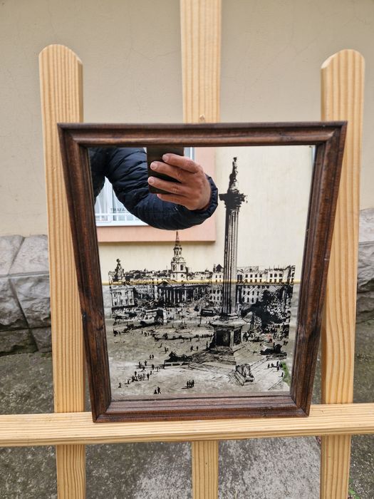 Страхотно антикварно рекламно огледало