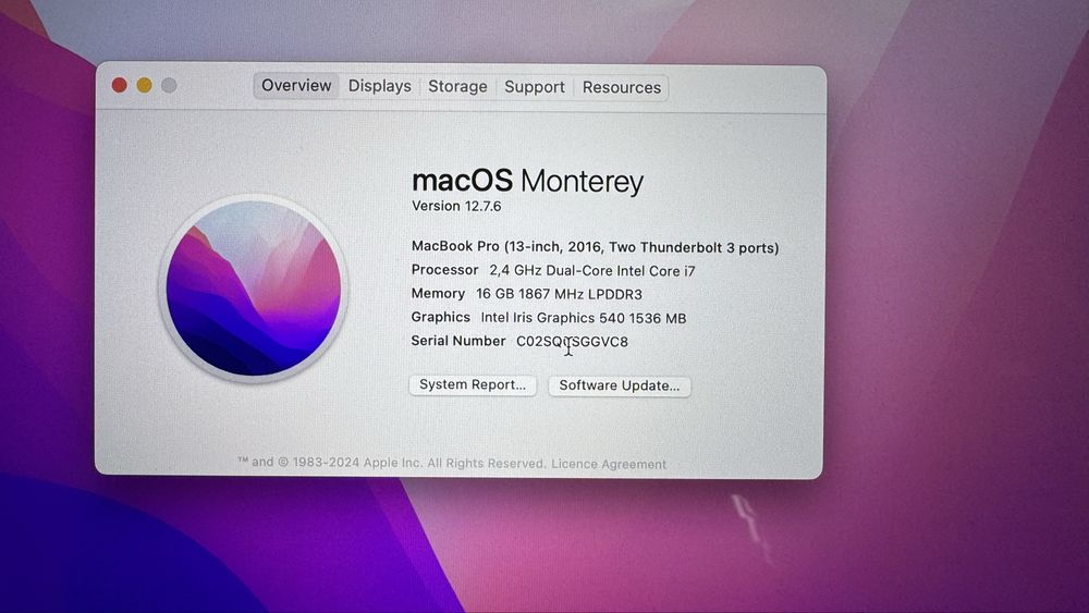 Macbook Pro 13 A1708