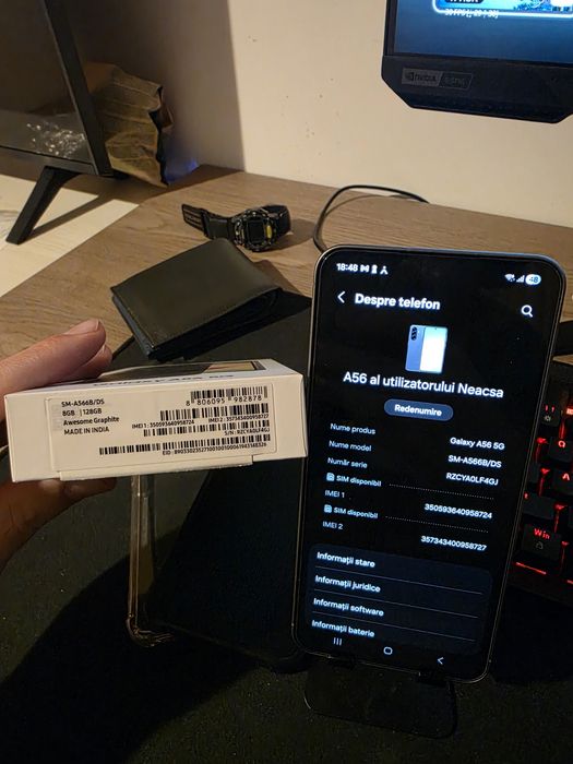 Samsung a56 8ram 128gb ca nou