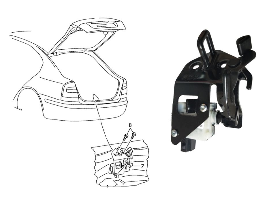 Брава за багажник на за Skoda Octavia 2