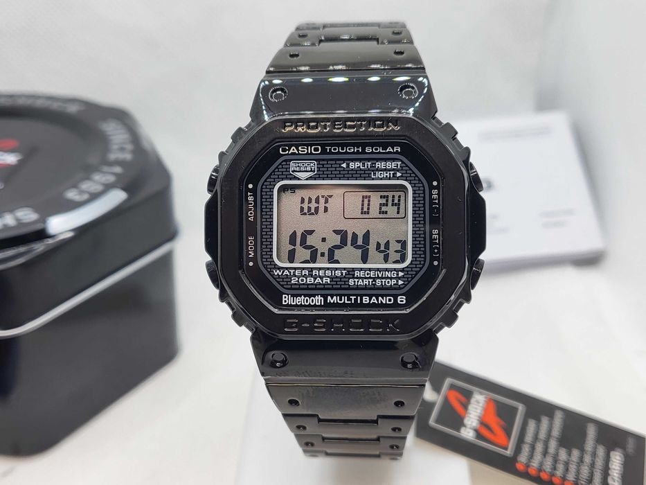 Ceas barbati Casio g shock gmw b5000g  FULL METAL ,black clear Nou,Garantie 2 ani