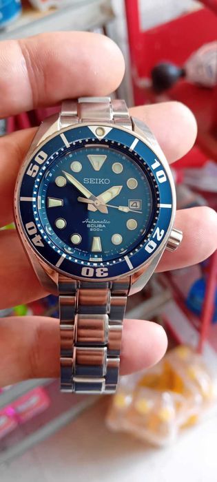 Seiko Prospex JDM Sumo "Blumo" SBDC033 (6R15) + сапфир – култов дайвър, отличен, бартер