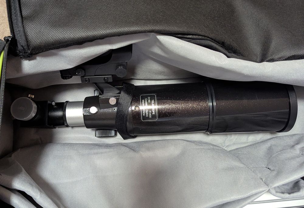 Telescop Skywatcher 80/400 AZ3-R si geanta Oklop