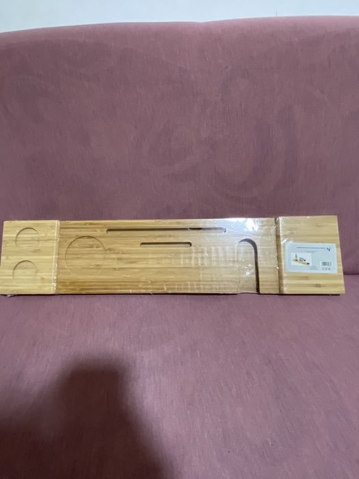 Suport pentru baie , cada din bambus , relaxare