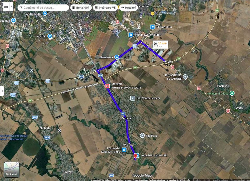 Teren 470 mp Vidra Berceni și Dobreni, curent, proiect + autorizație constructie matalica valabila