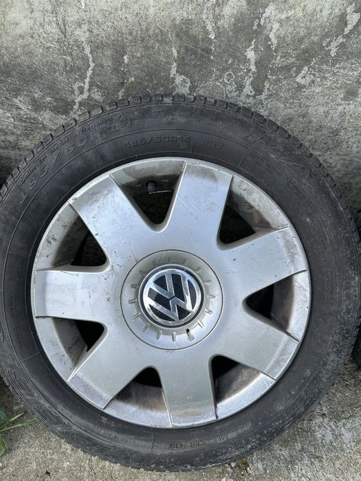 Jante vw (polo, fox ),skoda,seat 14” cauciucuri de vara Debica