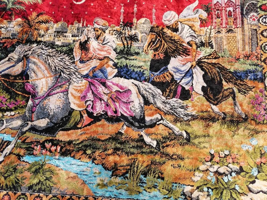Carpetă cu răpirea din serai.