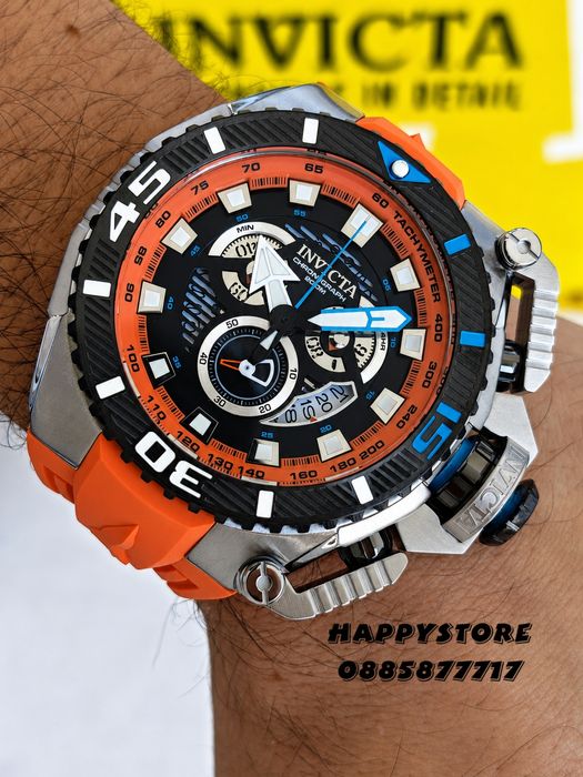 INVICTA Optimus Orange 66 mm, Инвикта нов мъжки часовник