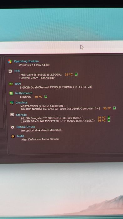 (Rezervat) Unitate gaming cpu i5/video gt 10302gb gddr5/ssd120/hdd 1tb