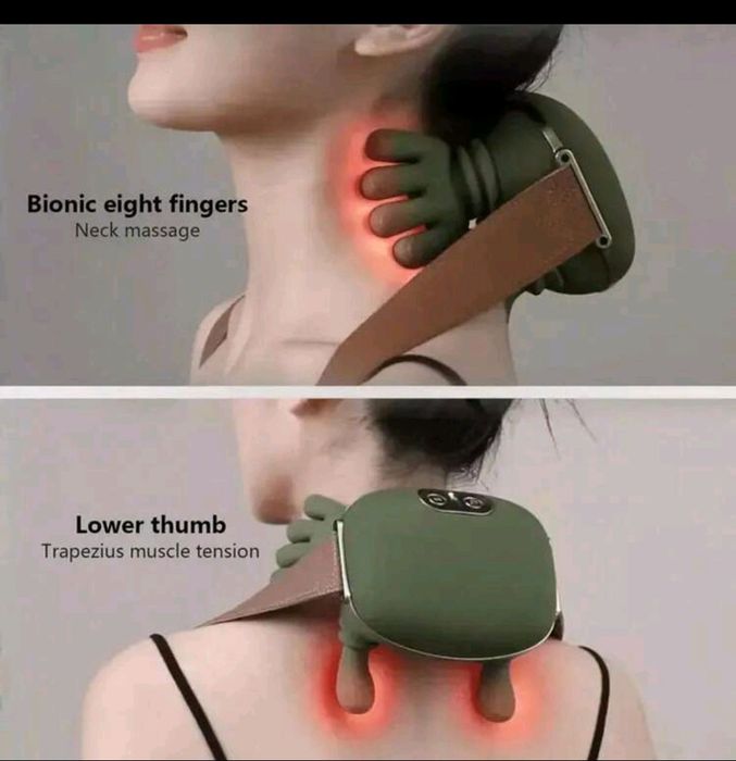 Aparat de masaj cu degete bionice și încălzire