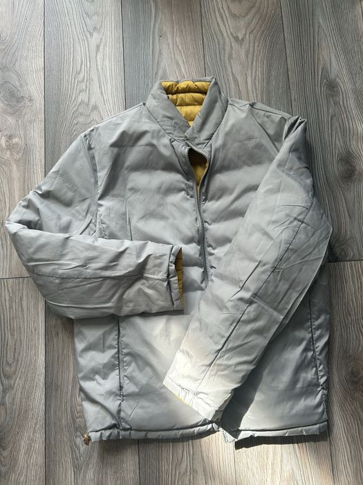 Geacă REVERSIBILĂ Pierre Cardin – 2 fețe (Galben/Gri)
