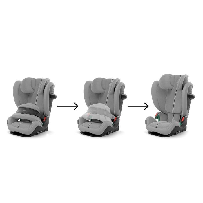 Cybex Pallas G2 i-Size Plus 9-50 кг, Stone grey, Isofix, детско/бебешко столче за кола, ново