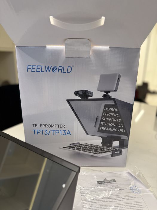 Телепромптер Feelworld Portable Folding Teleprompter 13″ / аутокю