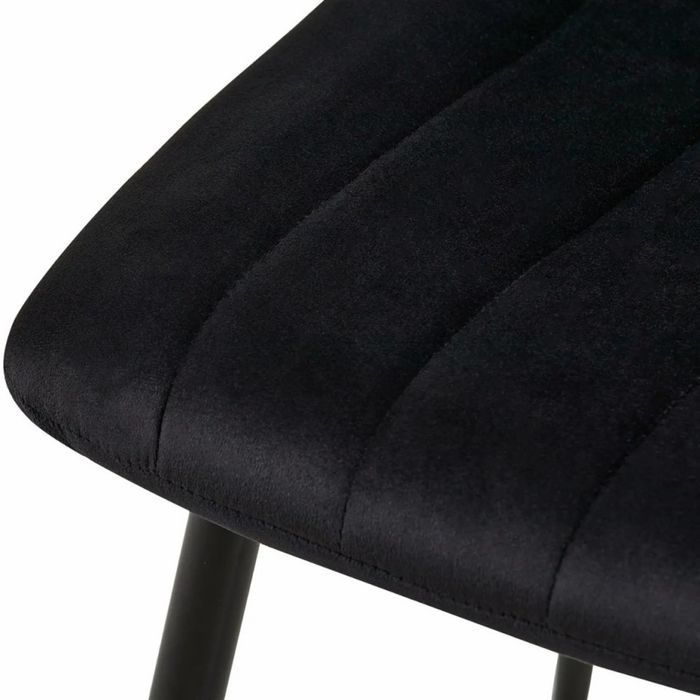 Кадифени трапезни столове с метални крака, до 120 кг