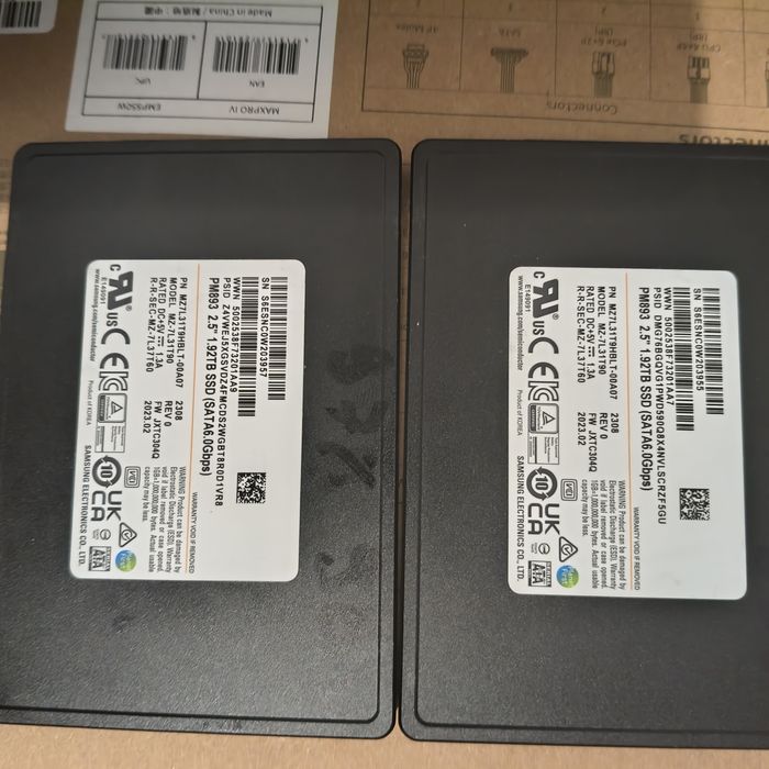 vand ssd 1.92tb enterprise server nas samsung pm893 sata3 sh impecabil