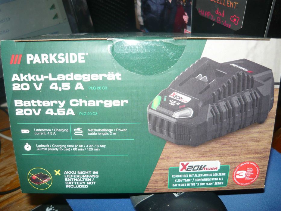 Autofiletantă Parkside NOUĂ cu acumulator 20 V și încărcător, garanție 2 ani