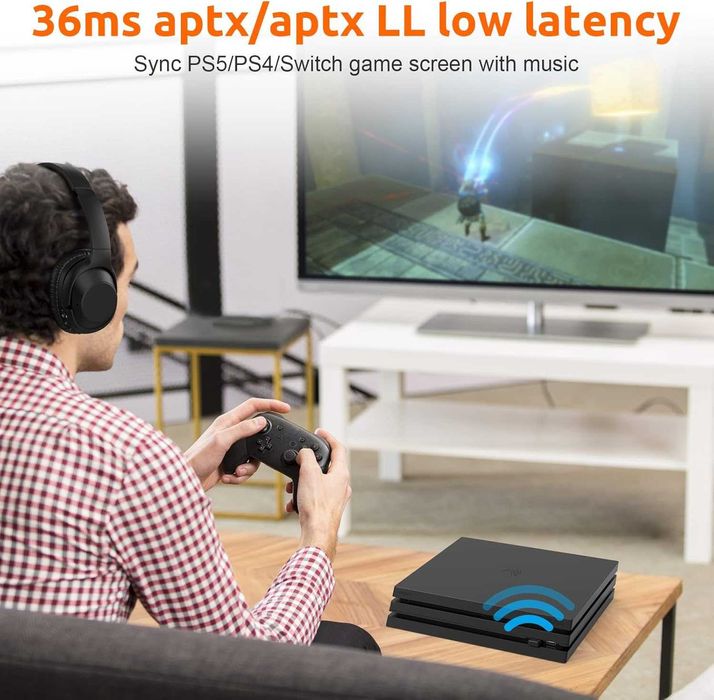 Adaptor audio YMOO B10Q USB Bluetooth 5.3 HiFi Stereo Aptx Plug & Play