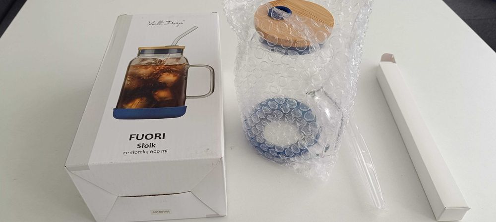 Стъклена чаша / буркан за коктейли 600 ml