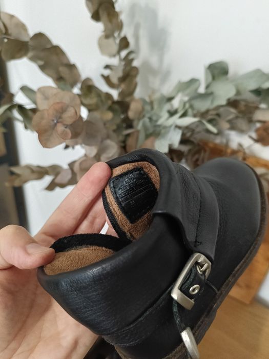 Ghetuțe piele negre Zara măr.22