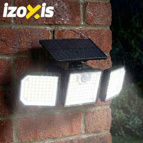 Соларна лампа 167 LED 500lm IP65 със сензор за движение и здрач