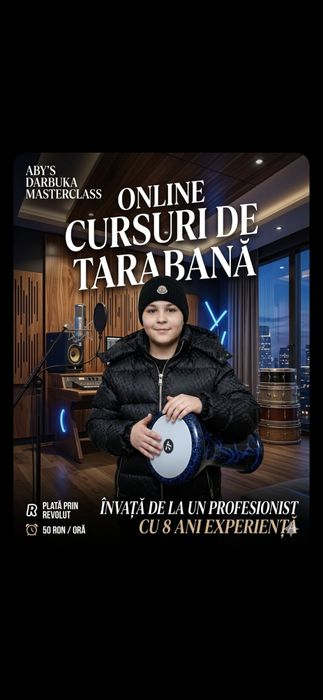 Cursuri Online Tarabană / Darbuka - Învață de la un profesionist!