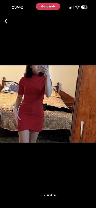 Вечерние красное платье