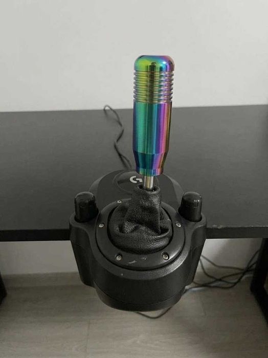 Pachet complet Sim Racing: Volan Logitech G920 + Shifter Custom + Frână de mână USB + Wheel Stand