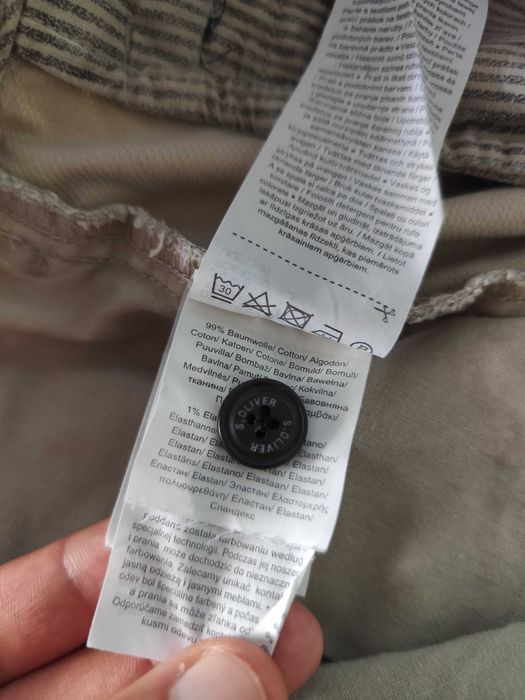 Pantaloni scurti Chino s'Oliver, bej, w32