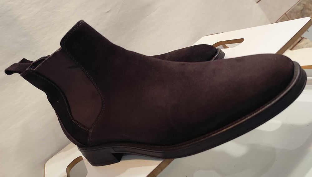 Ghete chelsea 44 plain toe GEOX piele naturala moale