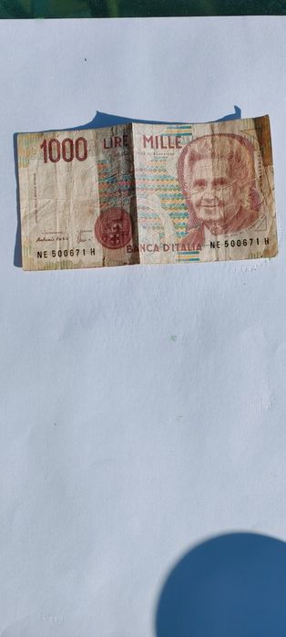 Bancnota 1000 lire italiene
