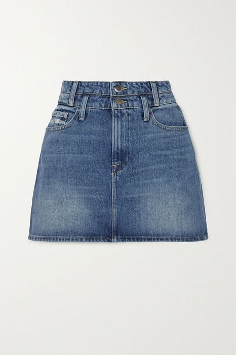 Къса дънкова пола Frame с висока талия, M - L, нова