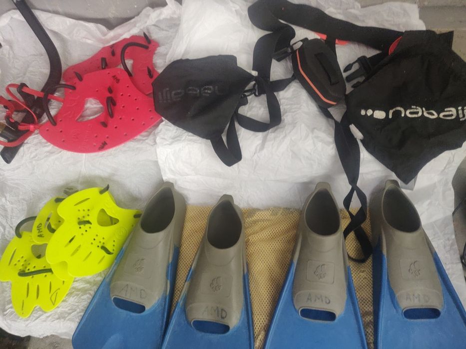 Padele inot, labe inot 44-45, tub snorkeling TYR, ham.
