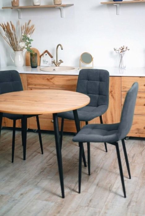 Обеденный круглый стол + 2 стула "Чили"