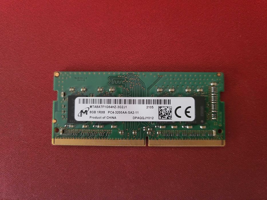 Продам 2× Micron 8GB DDR4-3200 SO-DIMM