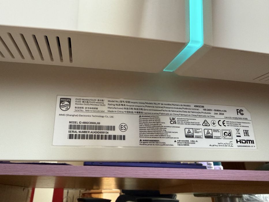 Monitor curbat ultra wide Philips Evnia 49”