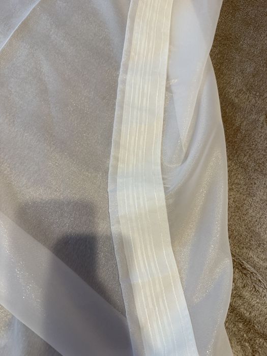 Perdea din voal cu sclipici