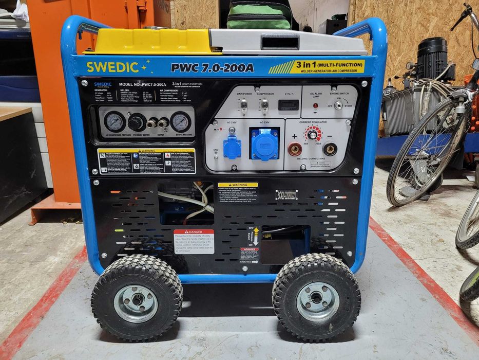 GENERATOR  3 IN 1 aparat sudura si compresor