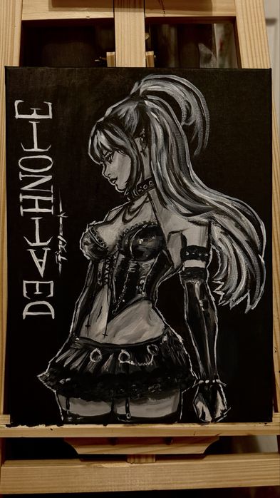 Pictura originala cu Misa Amane din Death Note
