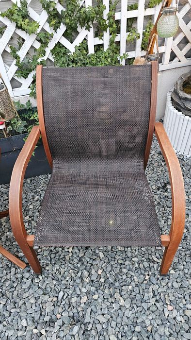 Set lemn eucalipt masa 2 scaune outdoor gradina Tarrington House cafea