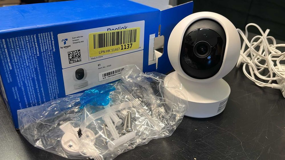 Cameră de supraveghere interioară Reolink 4MP, cu rotire/înclinare la 360°, monitor pentru bebeluși pentru securitatea casei,