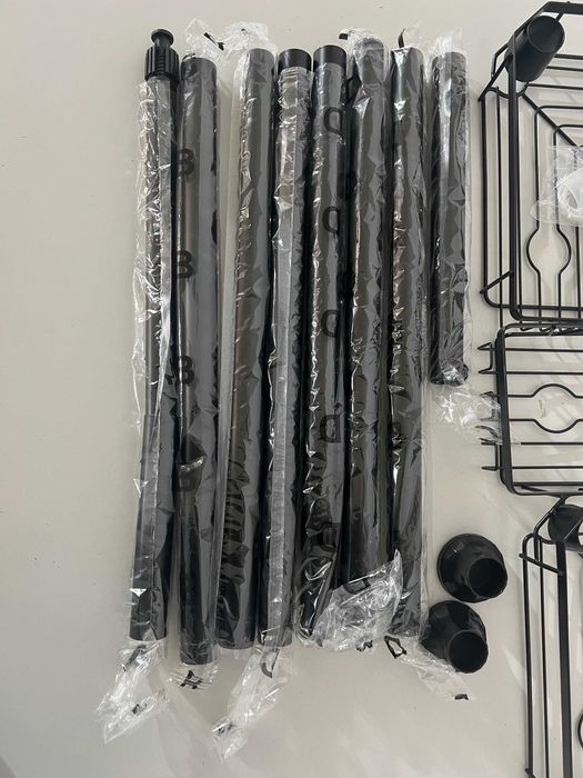 Raft telescopic de colț pentru duș KEGII BSC046, 4 etajere