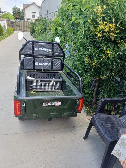 Vând triciclu electric SAIGE – benă mare, 2 locuri