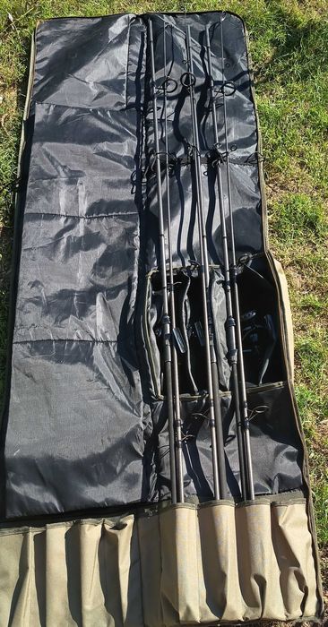 Lansete de pescuit 3 lansete rodpod cu senzori  swingeri si statie si mulinete  mulinete